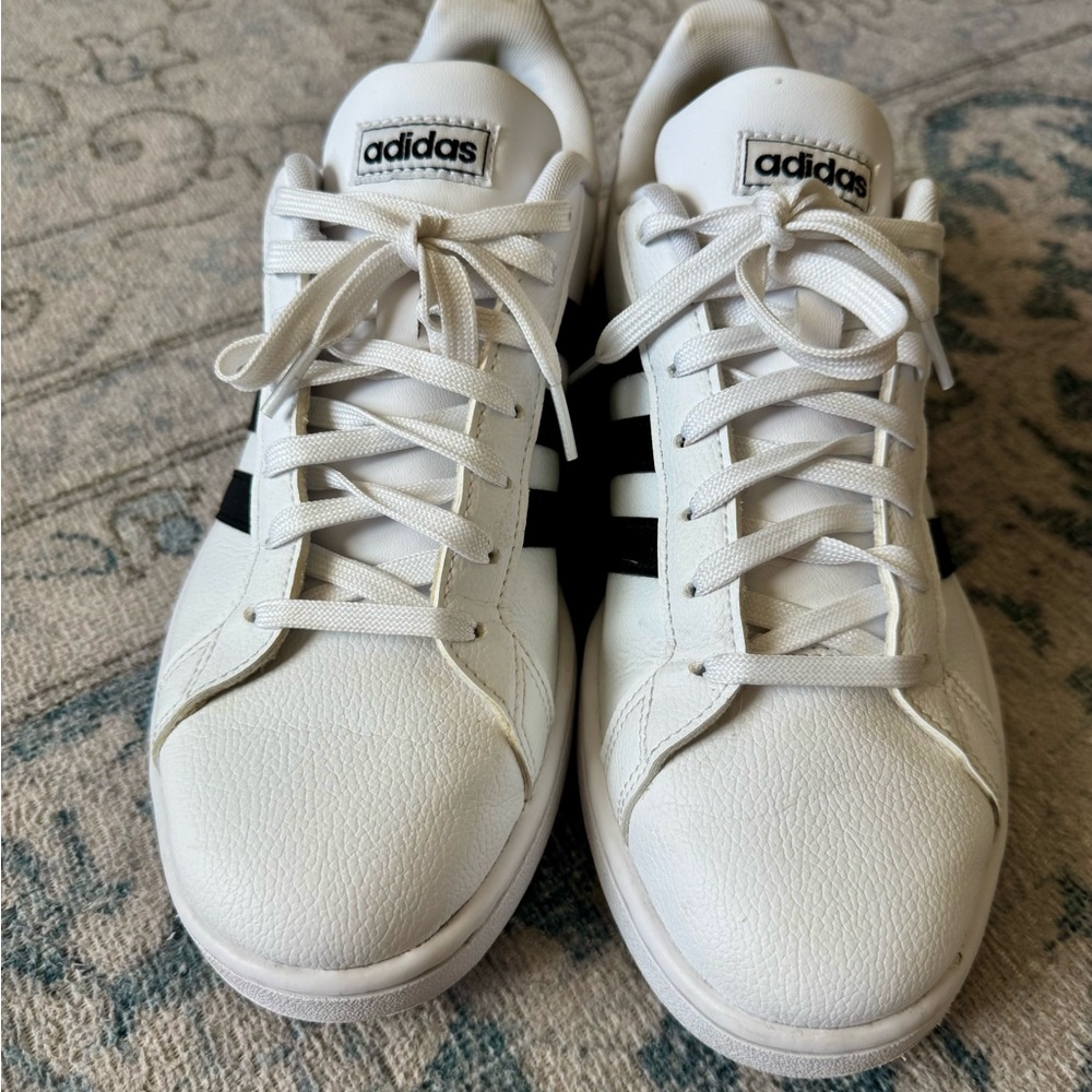 Adidas Women's Grand Court White and Black Sneakers 10.5